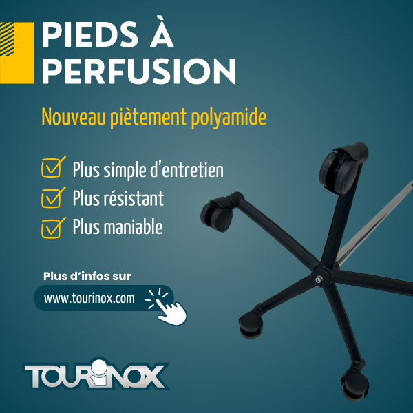 Nouveau piétement  polyamide - Tourinox